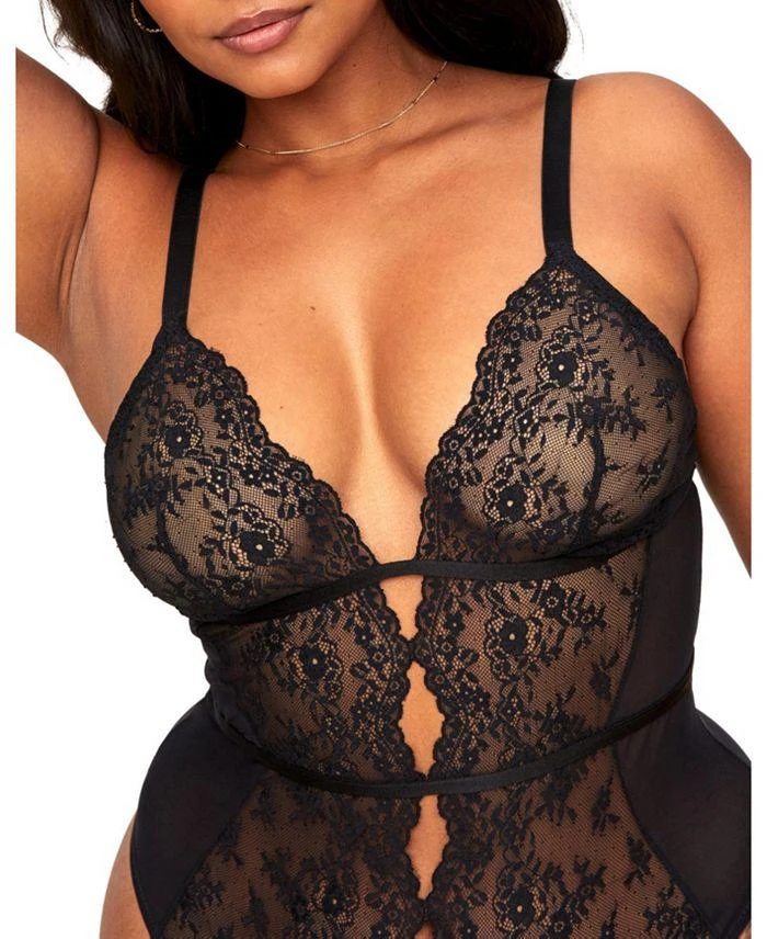 Adore Me Women's Rosie Plus-Size Crotchless Bodysuit Lingerie 3