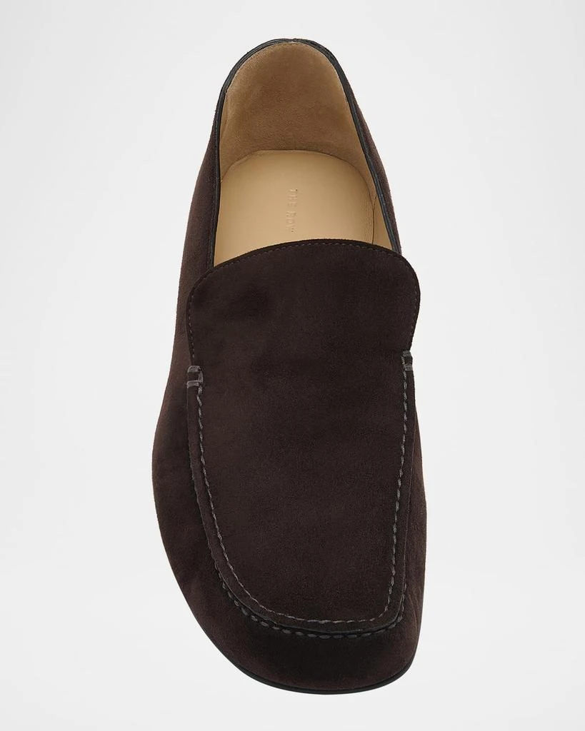 The Row Leo Suede Slippers 4