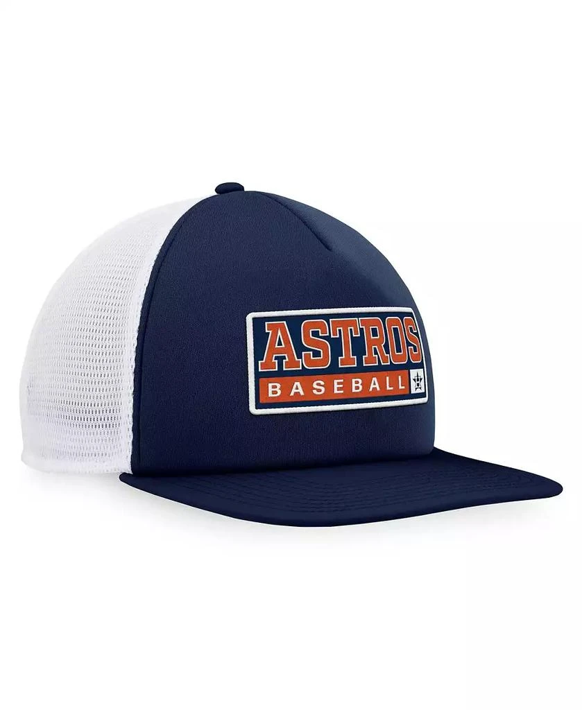 Majestic Men's Navy, White Houston Astros Foam Trucker Snapback Hat 3