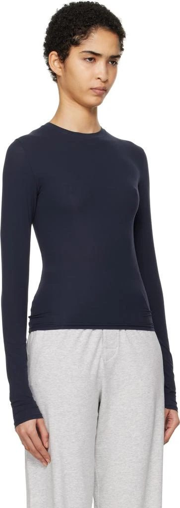 SKIMS Navy Fits Everybody Long Sleeve T-shirt 2