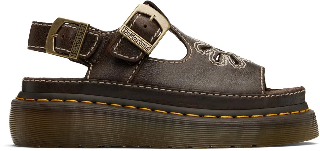Dr. Martens Brown Dunnet Flower Sandals 1