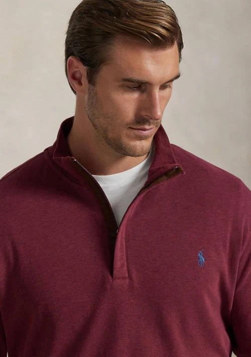Ralph Lauren Big 
Tall Luxury Jersey 1/4 Zip Pullover 3