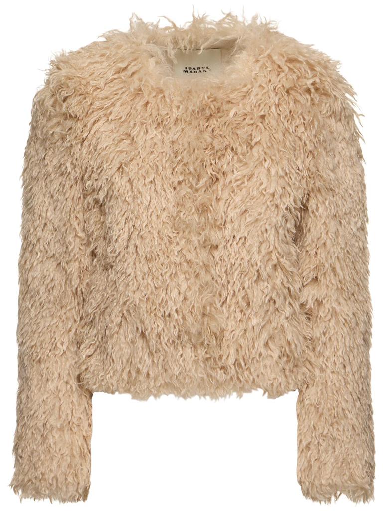 Isabel Marant Faustine Plush Crop Jacket