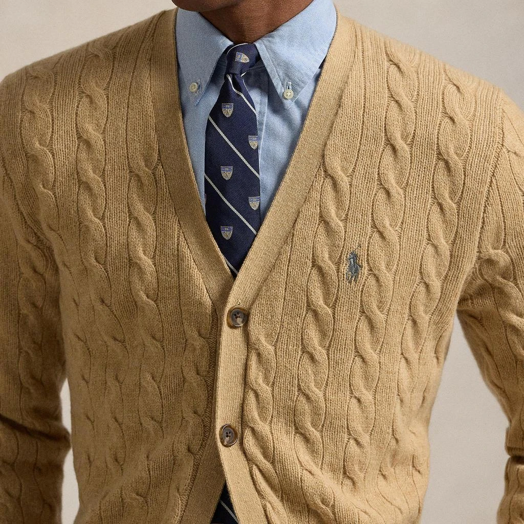 Ralph Lauren Polo Ralph Lauren Cable-Knit Cotton V-Neck Cardigan 2