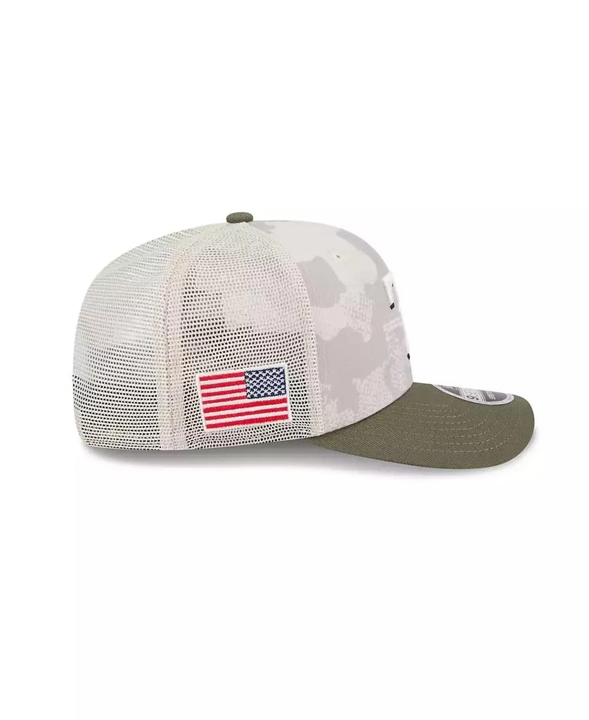 New Era Men's Light Beige/Olive Texas Rangers 2025 Armed Forces Day 9SEVENTY Adjustable Hat 6