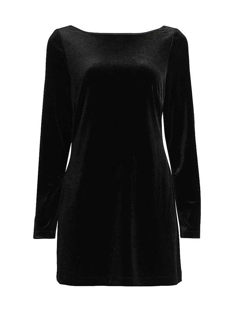 Ciao Lucia Genevieve Back Cut Out Velvet Minidress 1