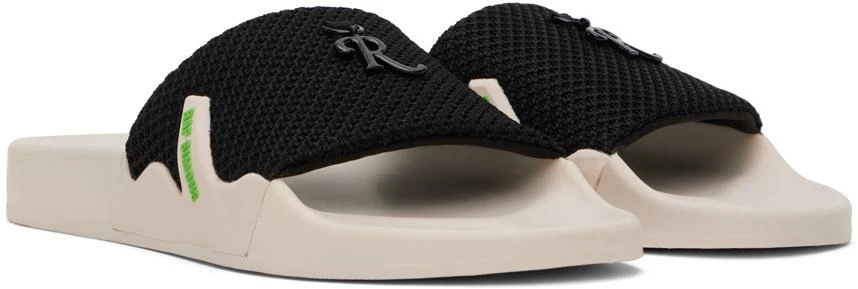 RAF SIMONS Black & Beige Astra Slides 4