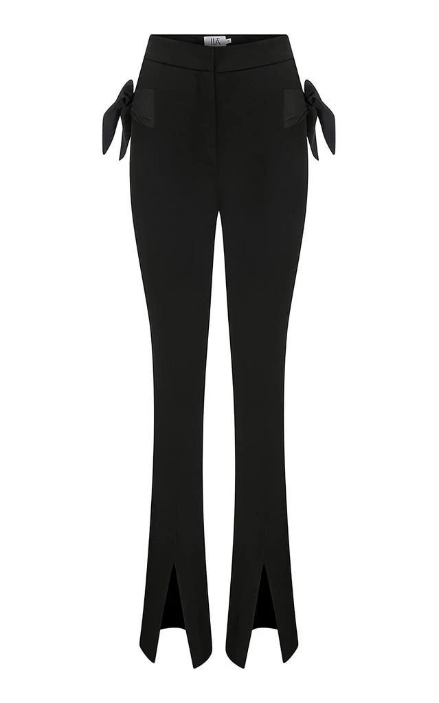 ILA ILA. - Marissa Bow-Detailed Slim Stretch-Suiting Pants - Black - EU 34 - Moda Operandi 1