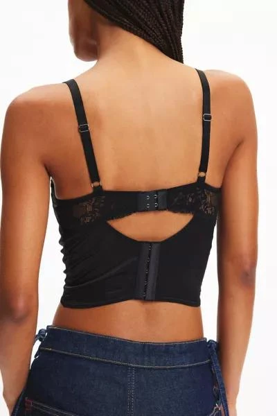 Out From Under Out From Under Adriana Wear Me Out Satin Corset Bra 3