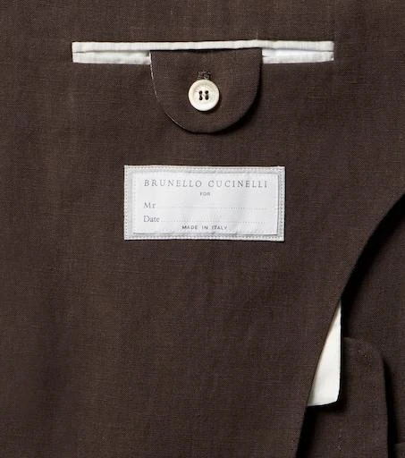 Brunello Cucinelli Double-breasted linen suit 8