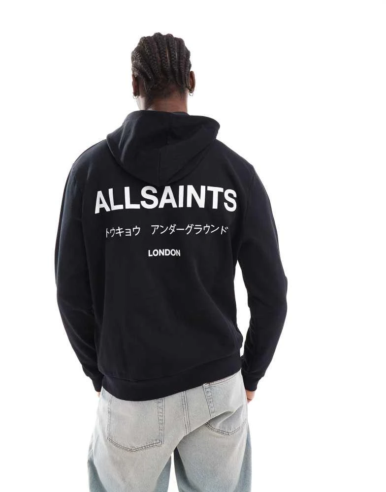 ALL SAINTS AllSaints Underground Oth hoodie in black 1