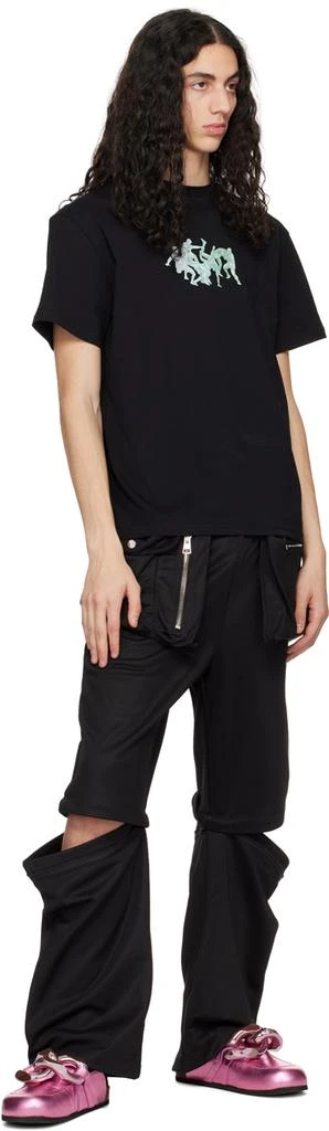 JW Anderson Black Placed Print T-Shirt 4