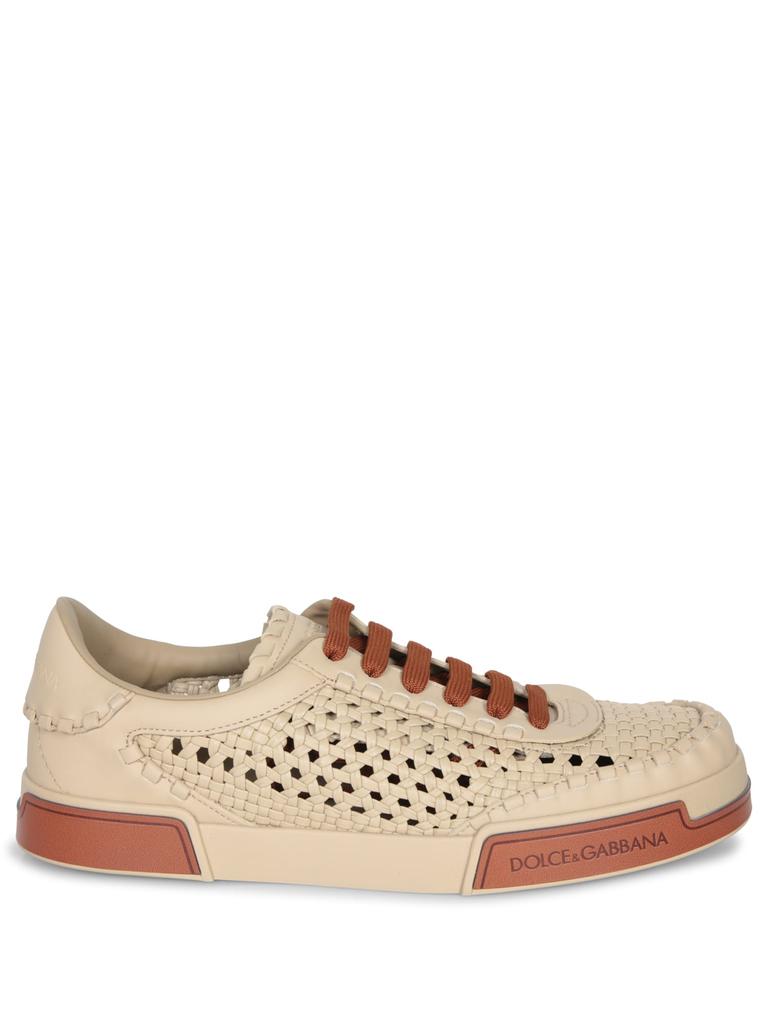 スニーカー Dolce & Gabbana Cappuccino Leather Portofino Sneakers Dolce & Gabbana Cappuccino Leather Portofino Sneakers