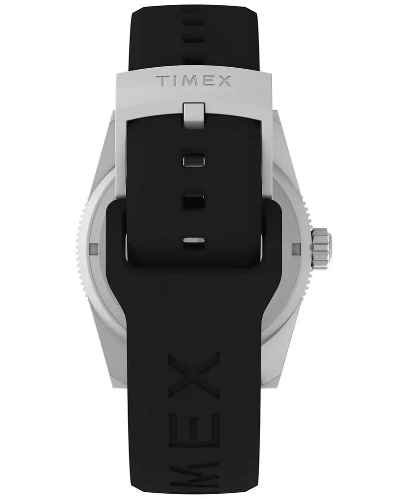 Timex Men's Analog Black Rubber Strap Watch, 41mm 4