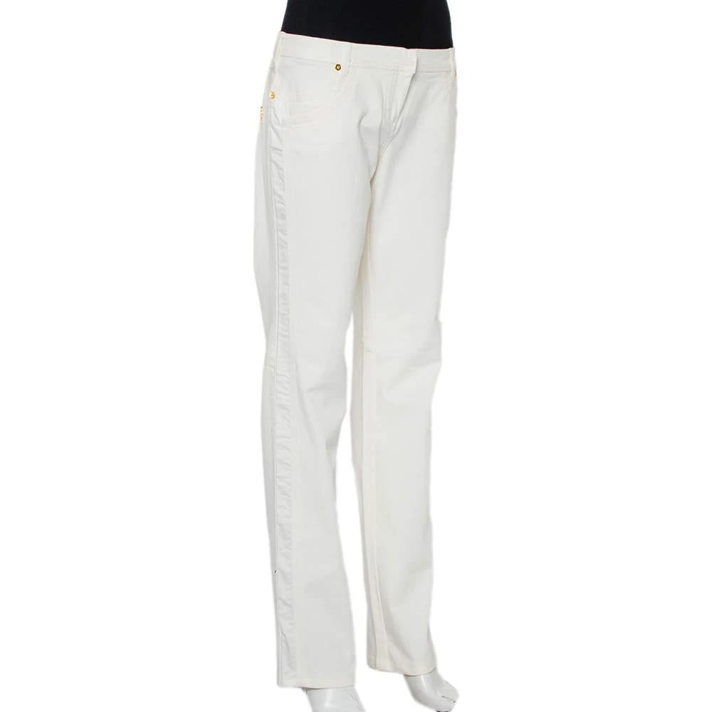 Roberto Cavalli Roberto Cavalli White Denim Straight Leg Jeans XL 2