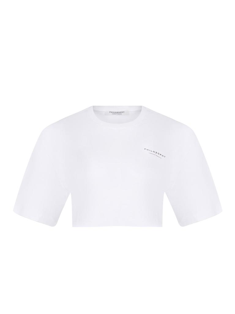 PHILOSOPHY di LORENZO SERAFINI Philosophy Di Lorenzo Serafini Cropped T-Shirt