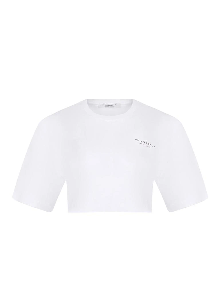 PHILOSOPHY di LORENZO SERAFINI Philosophy Di Lorenzo Serafini Cropped T-Shirt 1