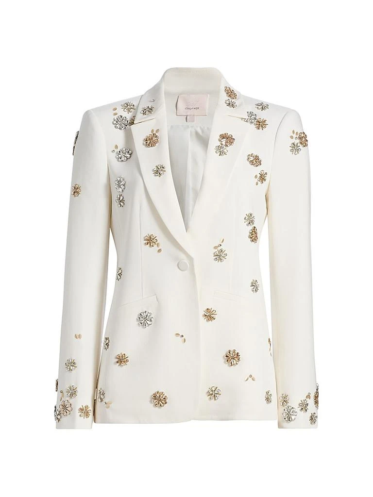 Cinq à Sept Karlie Tumbling Flowers Embellished Blazer