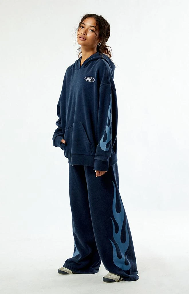 FORD Mustang Flames Oversized Hoodie 5