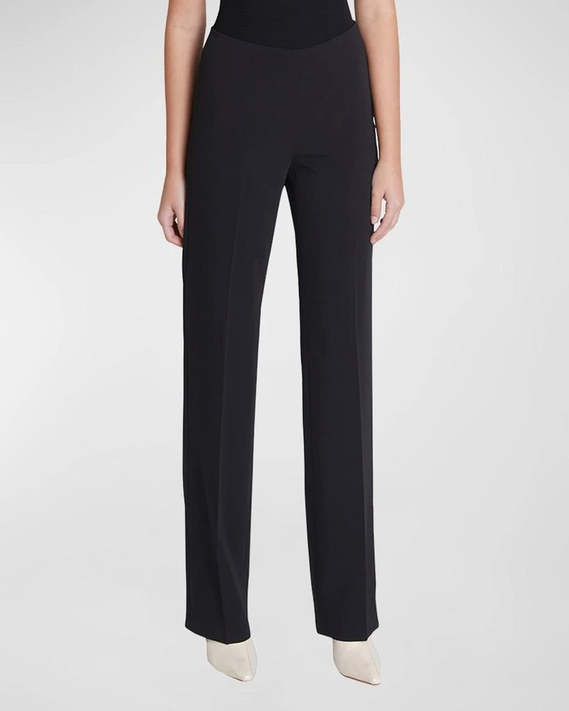 Santorelli Prix Straight-Leg Cady Pants 1