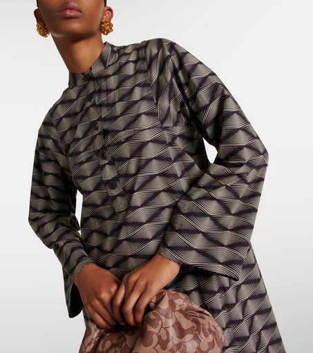 Dries Van Noten Printed cotton poplin maxi dress 6