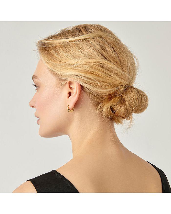 Temple St. Clair 18K Yellow Gold Yoga Small Hoop Earrings