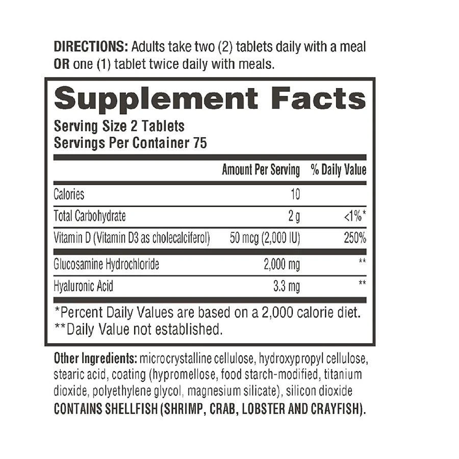 Schiff Glucosamine With Vitamin D3 And Hyaluronic Acid 2