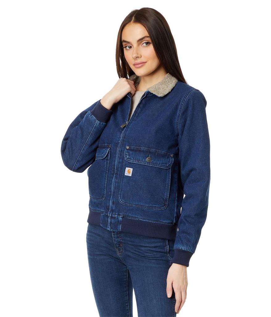 Carhartt Relaxed Fit Denim Sherpa-Lined Jacket