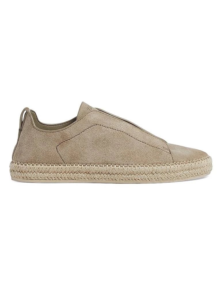 Zegna Suede Triple Stitch Espadrilles 1