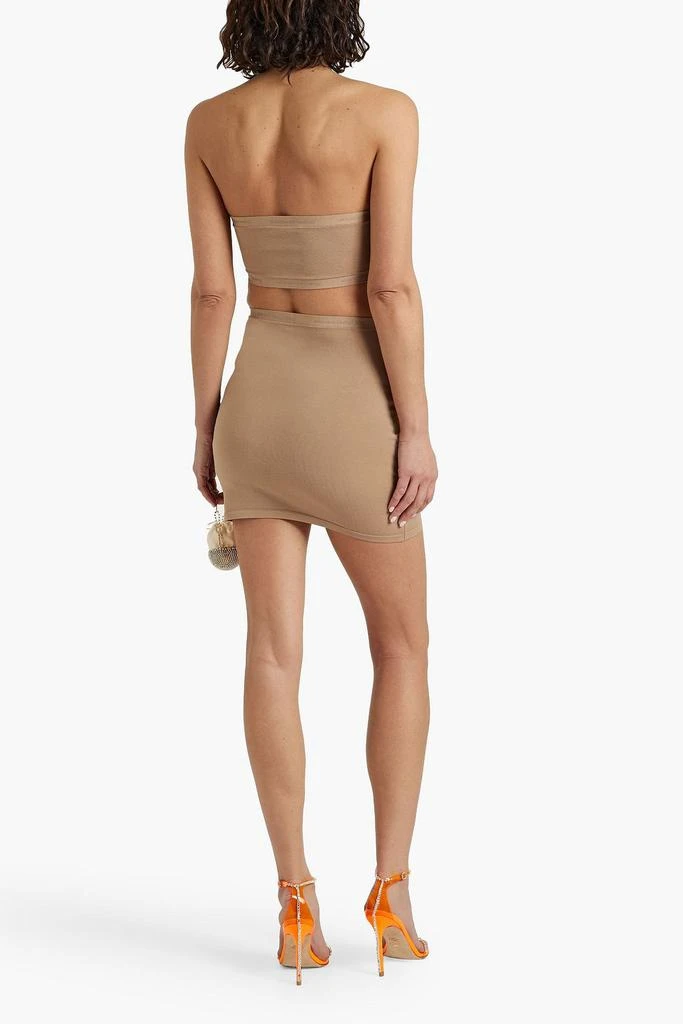 Alexander Wang Cutout stretch-knit halterneck mini dress 3