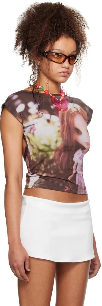I'm Sorry by Petra Collins SSENSE Exclusive Brown Mimi Wade Edition Blythe T-Shirt 2