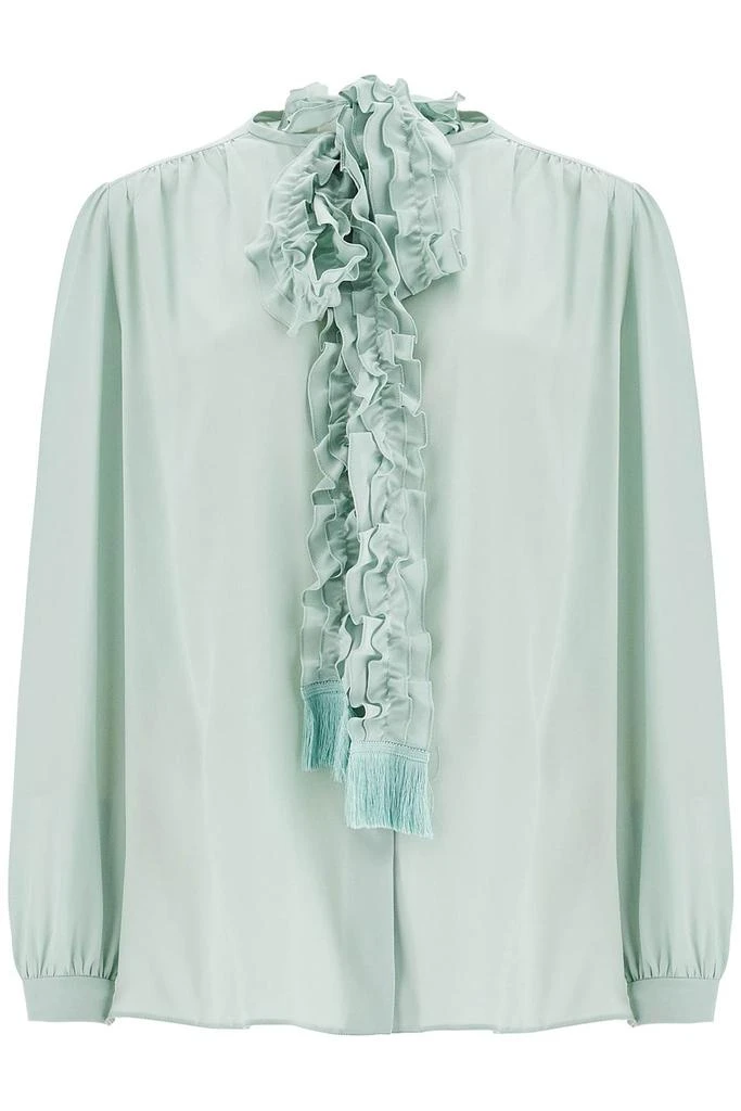 Valentino silk blouse with bow detail 1
