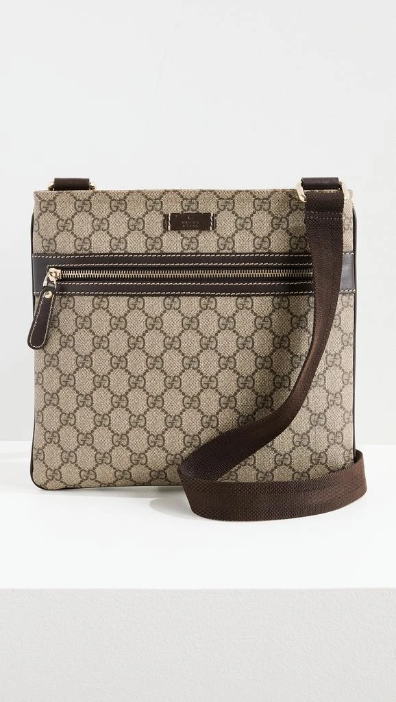 Shopbop Archive Gucci Messenger Crossbody Bag, GG Supreme Canvas 1