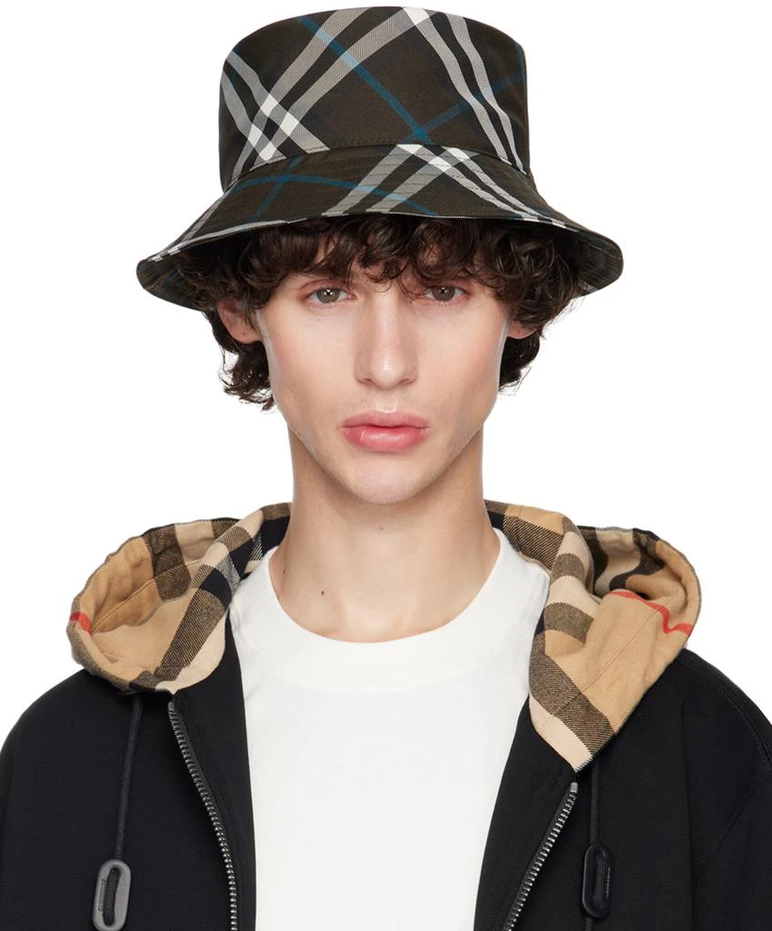 Shop Brown Check Bucket Hat on Sale at BeyondStyle – Get 10% Off
