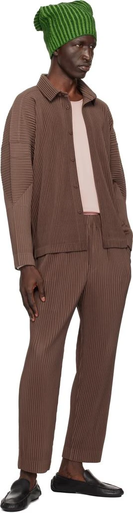 Homme Plissé Issey Miyake Brown Monthly Color November Shirt 4