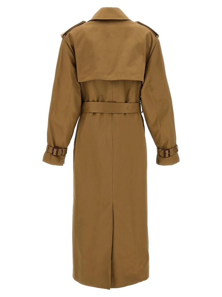 Yves Saint Laurent Saint Laurent Double-Breasted Belted Trench Coat 2