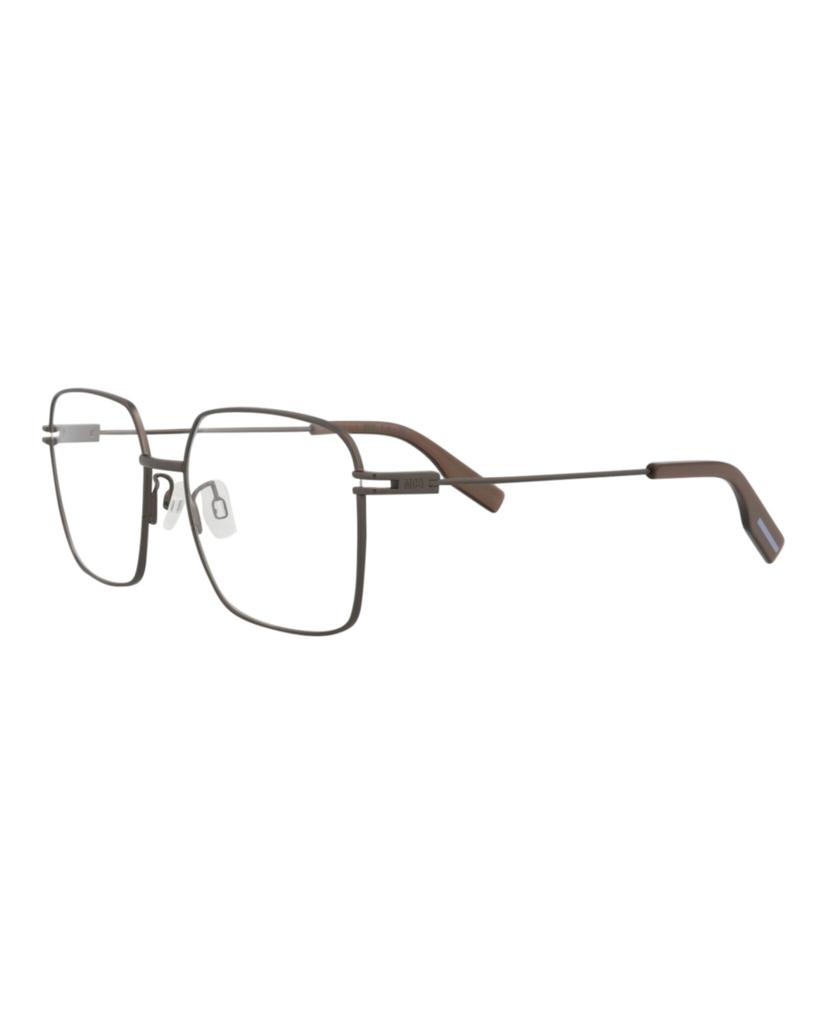 Alexander McQueen Square-Frame Metal Optical Frames