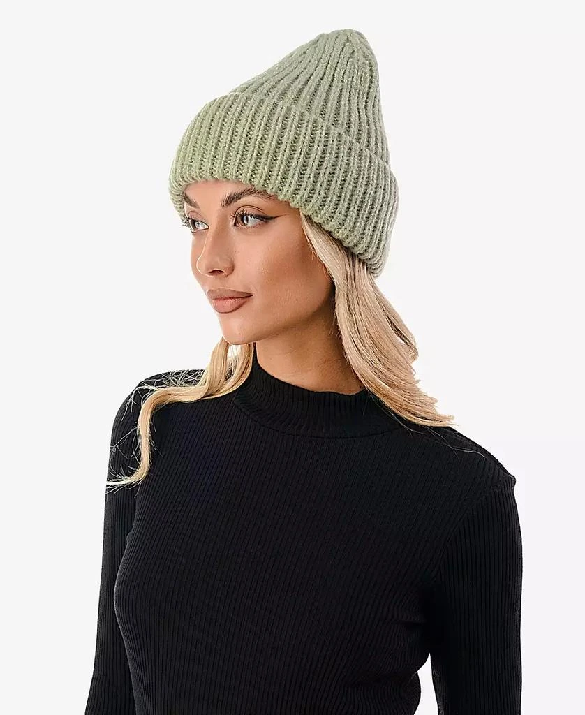 MARCUS ADLER Women's Lurex Ribbed Knit Cuff Beanie 2