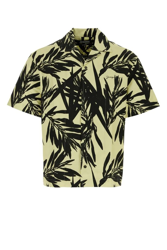 Jacquemus Jacquemus La Chemise Jean Foliage Printed Bowling Shirt 1
