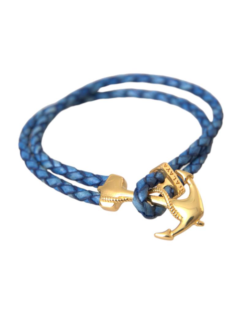Nialaya Anchor 925  Charm Bracelet Men's Mens