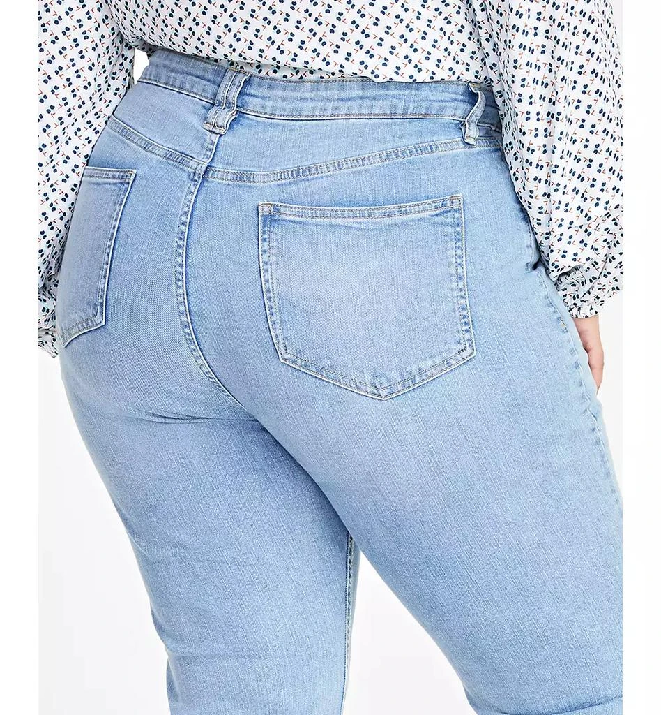 On 34th Trendy Plus Size Kick Flare Cropped Denim Jeans, Created for Macy's 6