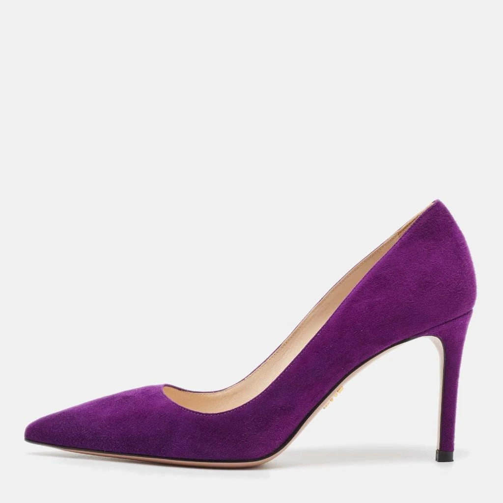 Prada Prada Purple Suede Pointed Toe Pumps Size 37 1