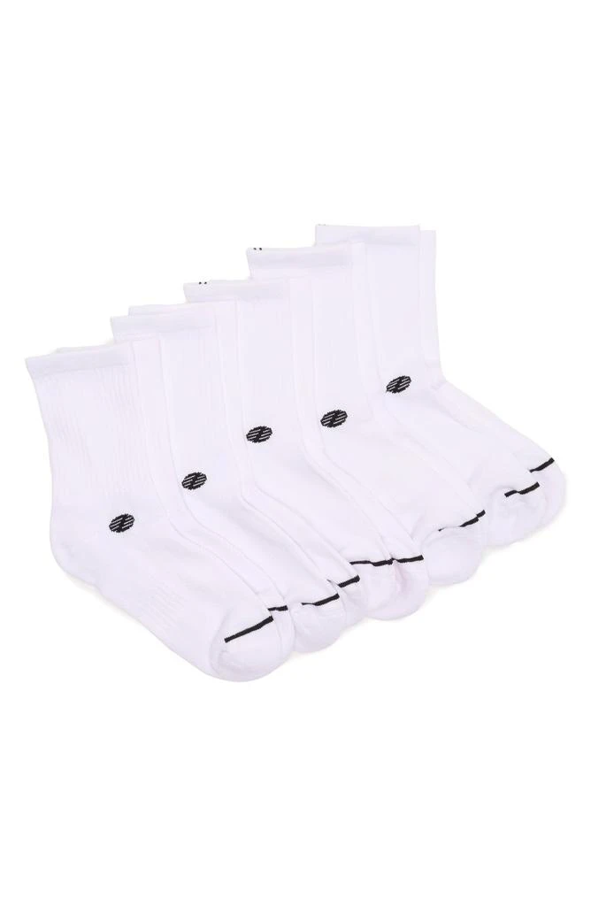Zella Athletic Demi 5-Pack Crew Socks 1