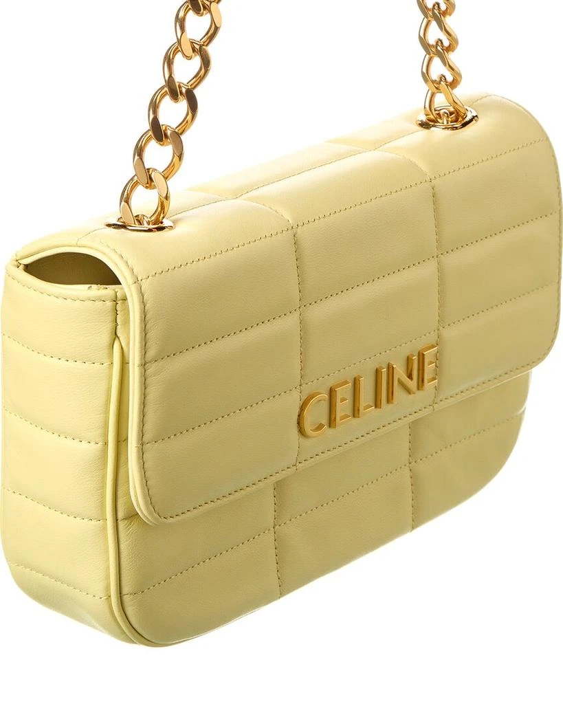 Celine CELINE Monochrome Quilted Leather Shoulder Bag 3