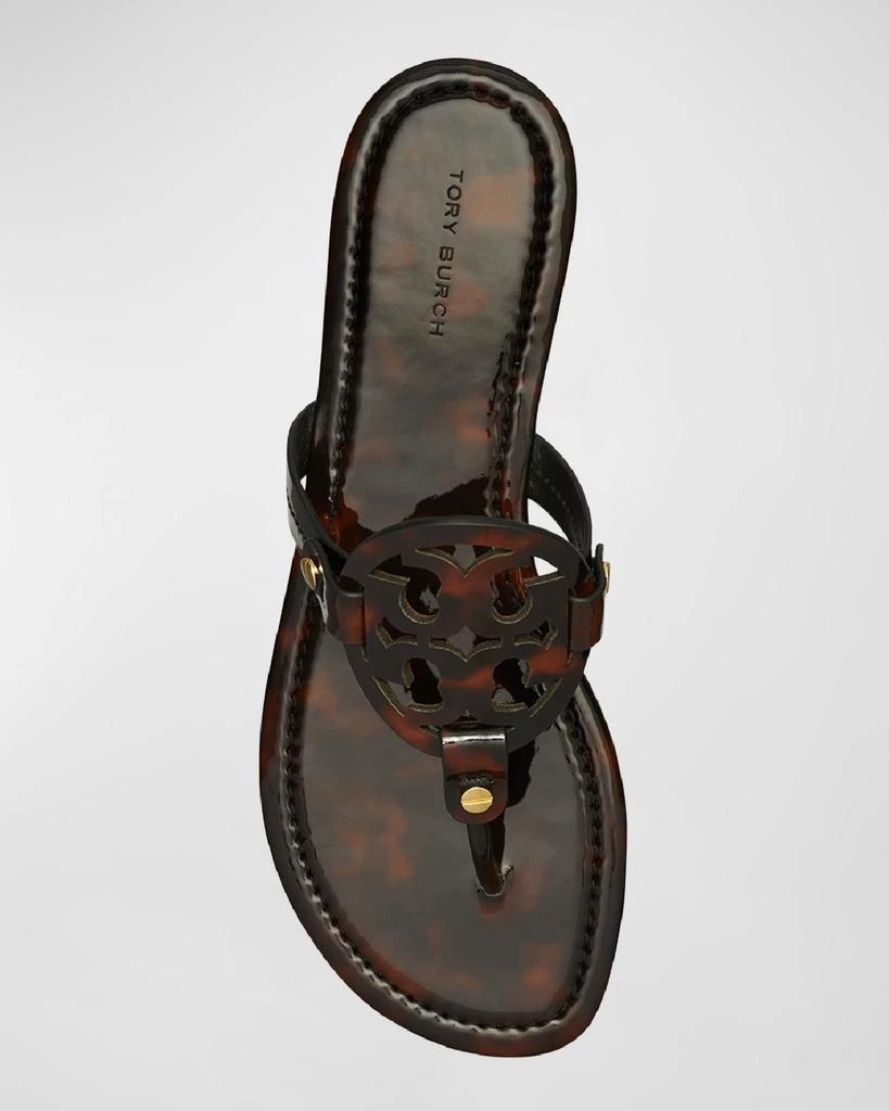 Tory Burch Miller Tortoise-Print Leather Sandals 4