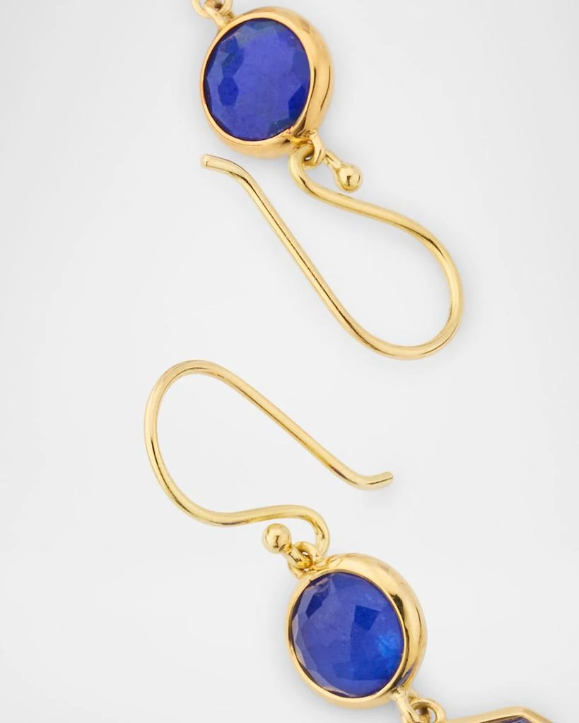 Ippolita Rock Candy Small Crazy 8s Lapis Doublet Earrings in 18K Gold 4