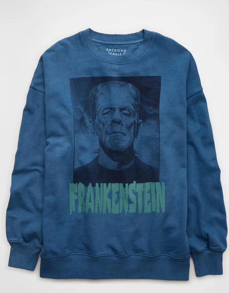 AE AE Oversized Halloween Frankenstein Graphic Sweatshirt 1