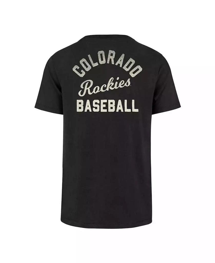 47 Brand Men's Black Colorado Rockies Turn Back Franklin T-shirt 4