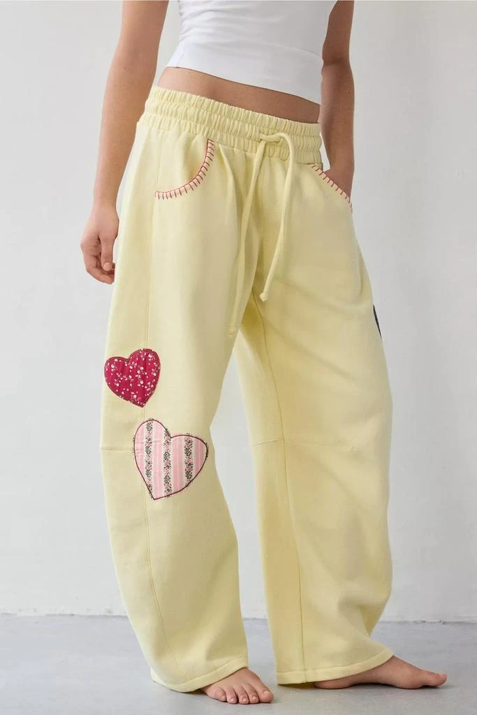 Out From Under Out From Under Essential Patched Graphic Barrel Leg Full Length Sweatpant 2