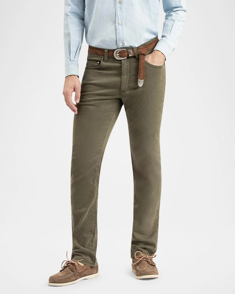 BOGLIOLI Men's 5-Pocket Twill Pants 4